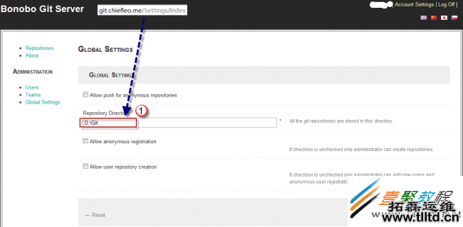 settings Windows Server 2008 R2搭建GIT服务器