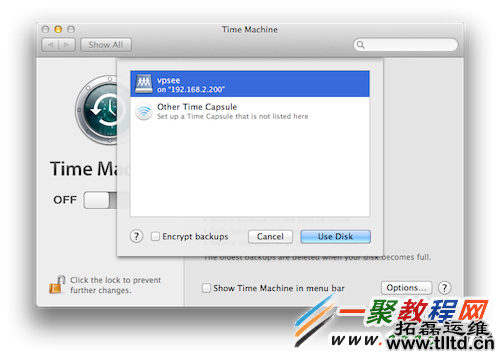 time machine backup